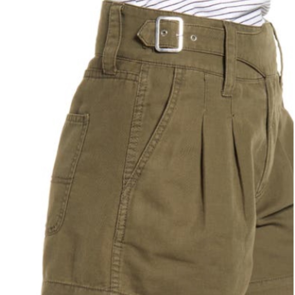 Current/Elliott the Baro Pleated Belted Shorts NWT - Picture 4 of 6